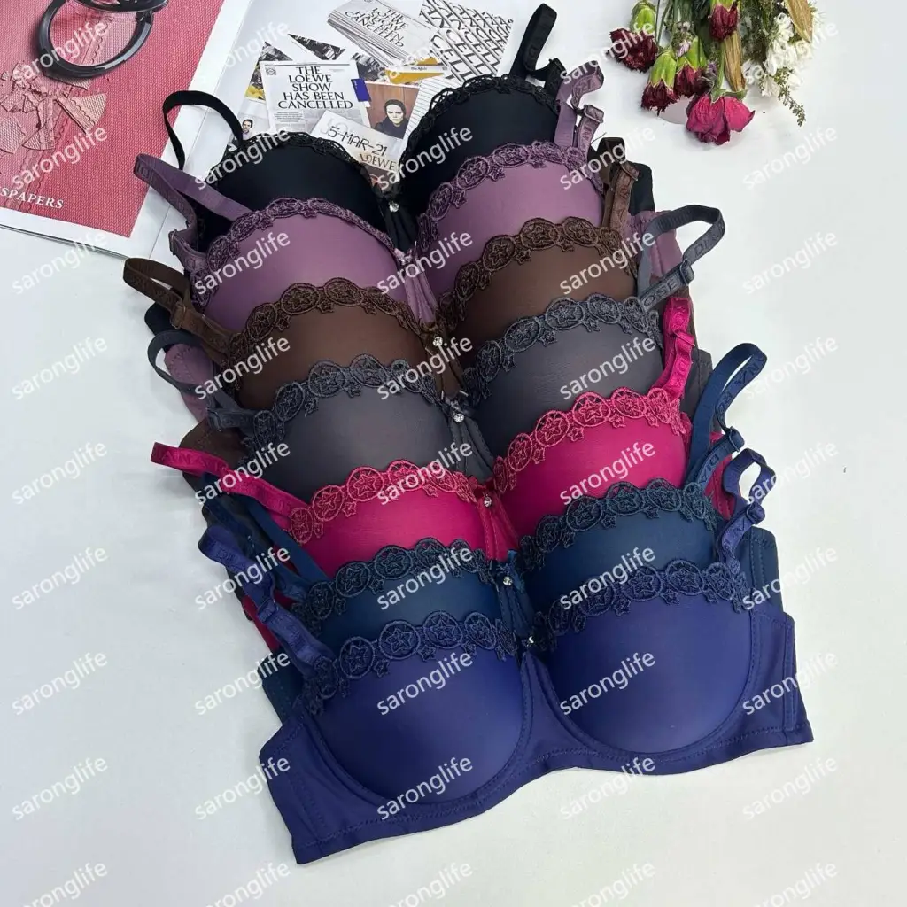 Women's French Underwire Half Cup Bra, Adjustable Lift & Push-Up Support - Bra