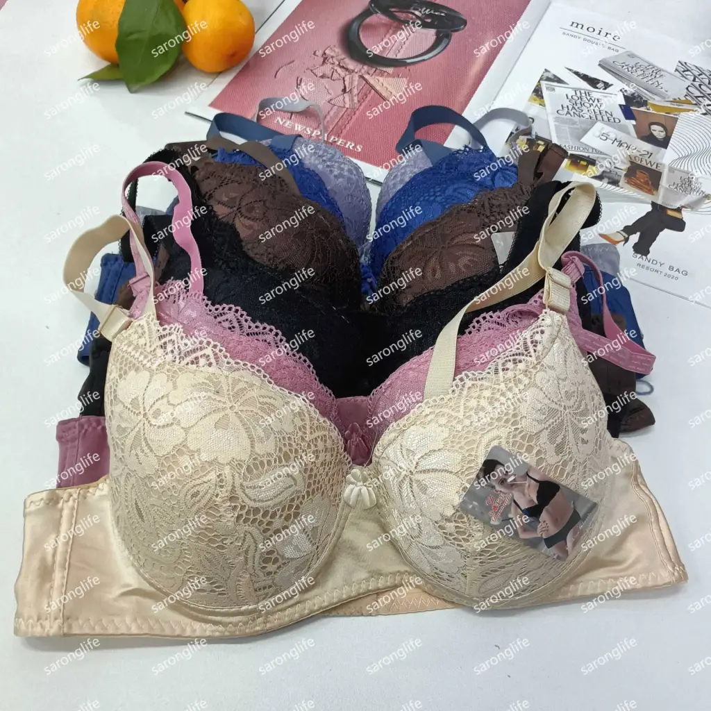 Women's Lace Underwire Push-Up Side Support Bra - Bra
