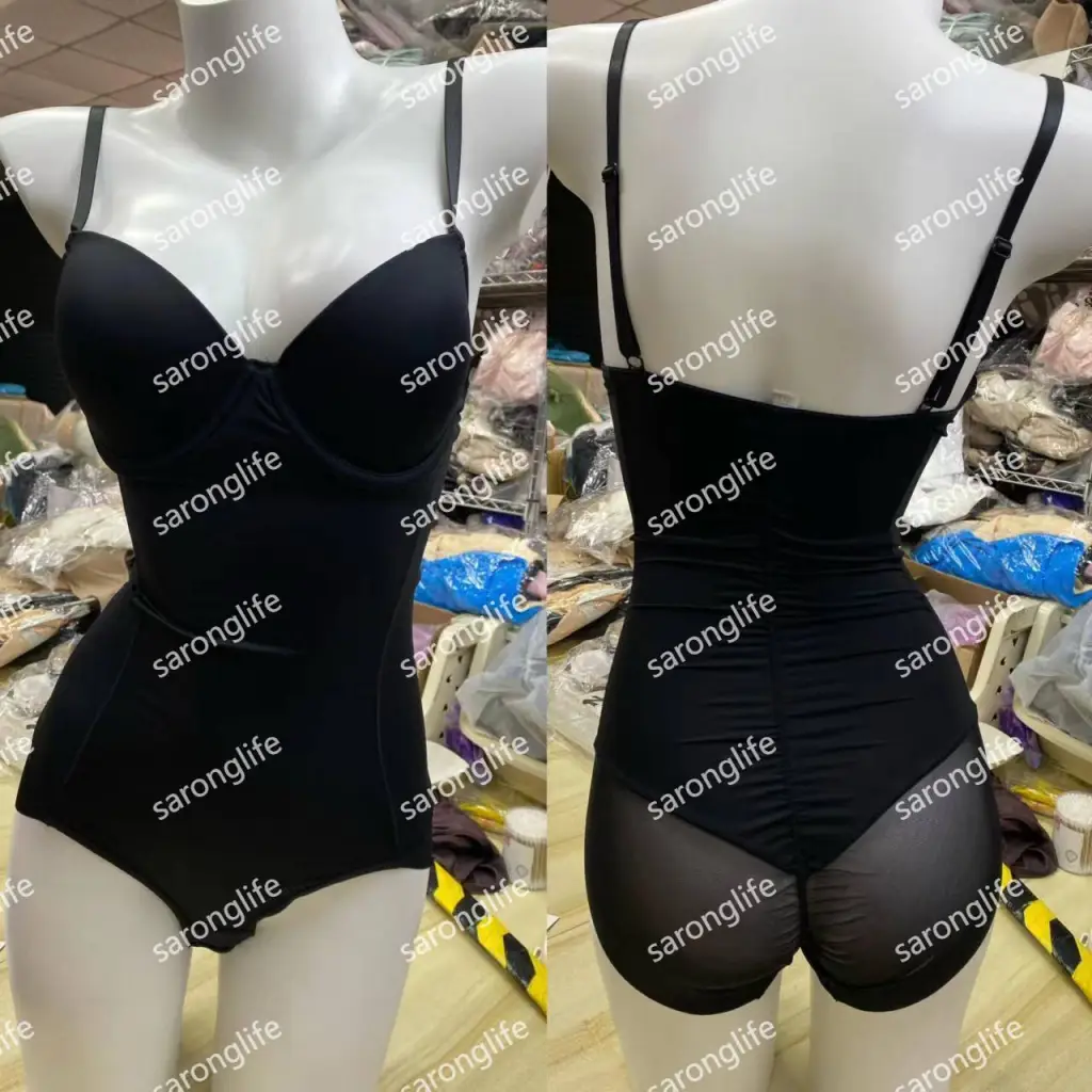 Women's Lace Underwire Sheer Bodysuit Lingerie - Bra