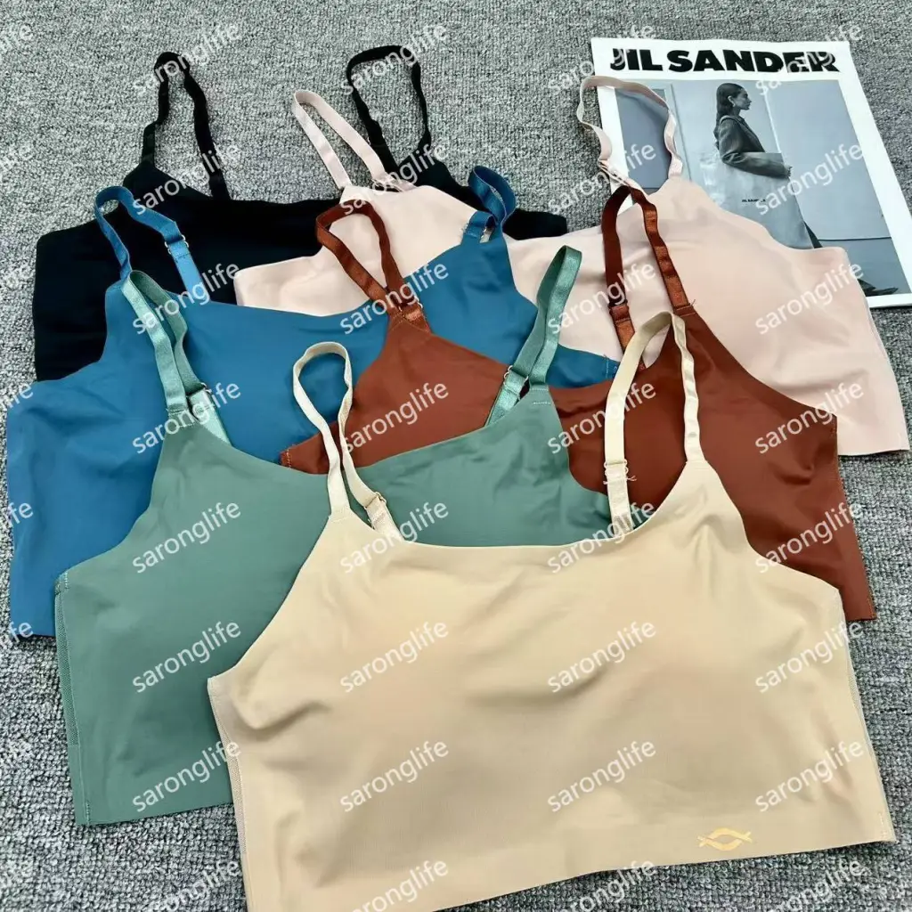 Women's Lightweight Ice Silk Lace-Back Sports Bra Tank - Bra