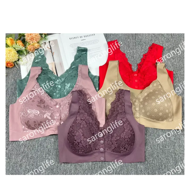 Women's Middle-Aged Wireless Seamless Bra, Comfortable Fit - Bra