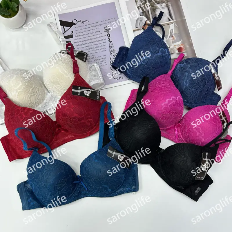 Women's Plus Size Lace Push-Up Bra, Breathable & Supportive - Bra