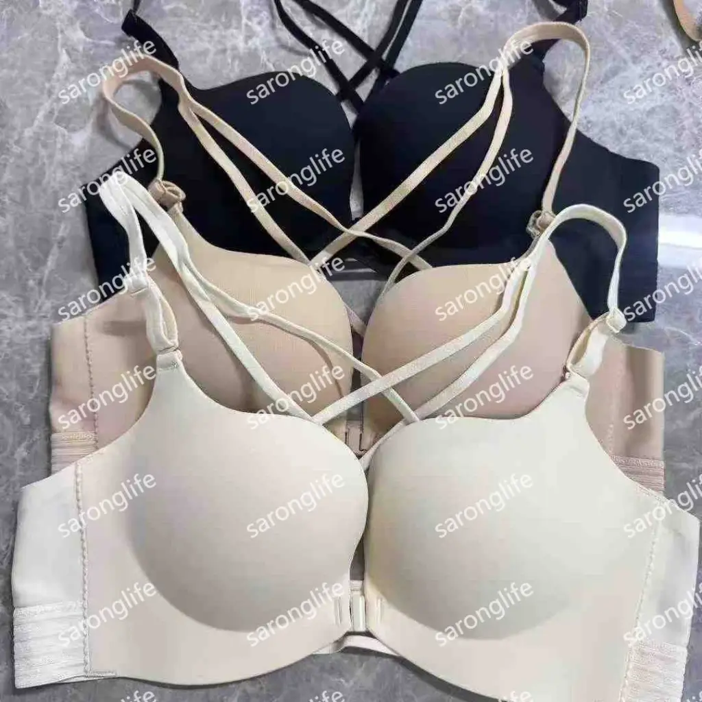 Women's Seamless Front Closure Push-Up Ball Cup Bra Fashion - Bra