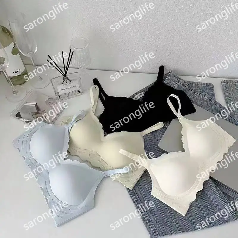 Women's Seamless Push-Up Sports Bra, Small Bust, Anti-Sagging - Bra
