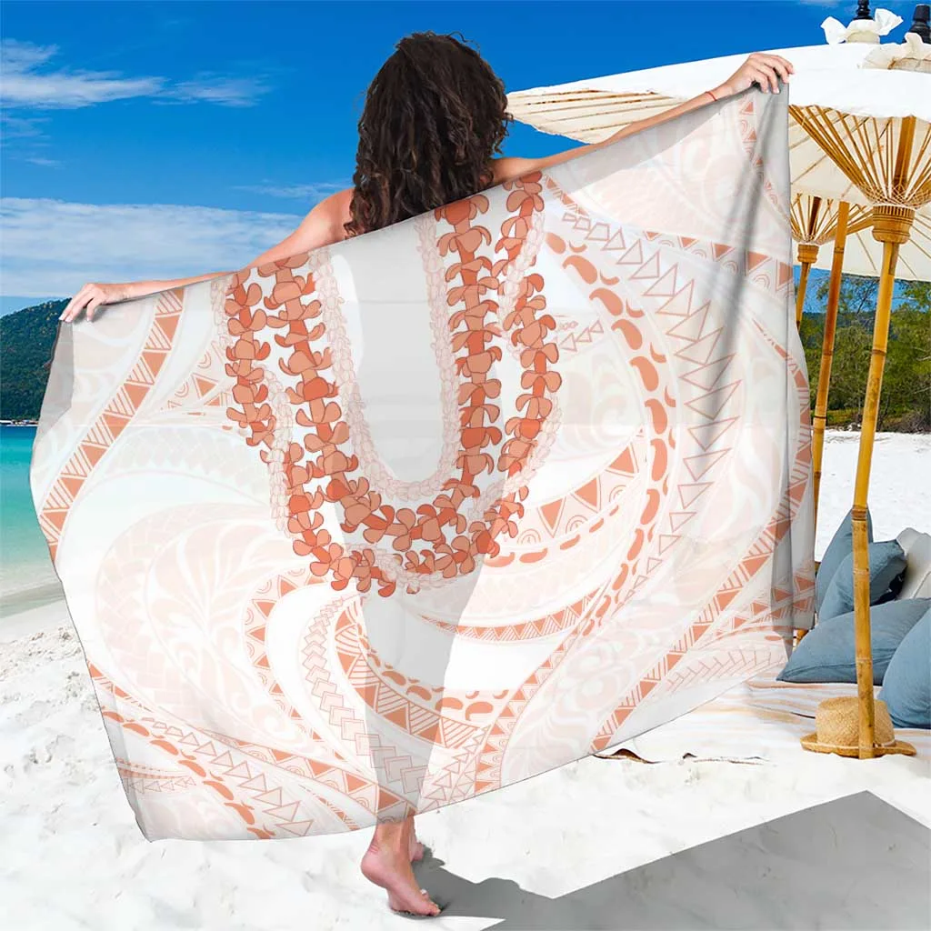 Aloha Lei Onaona Sarong Red Hawaiian Tribal Pattern - main view