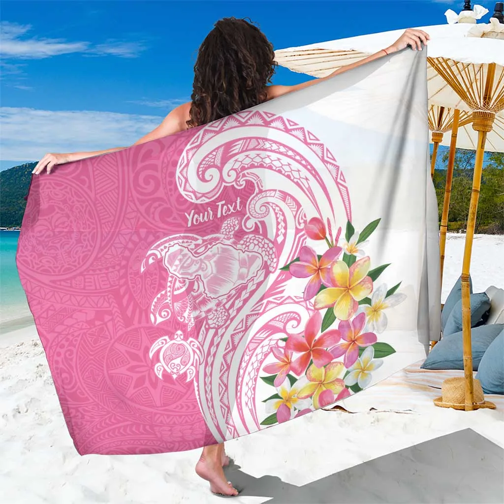 Aloha Maui Island Personalized Sarong Rose Dreamy Turtle - main view