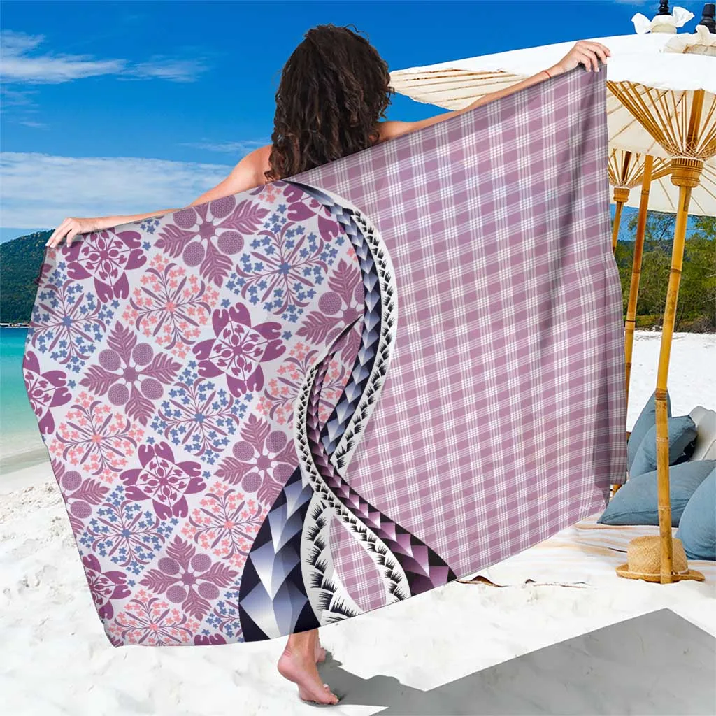 Multicolor Vintage Aloha Palaka Floral Hawaiian Quilt Sarong Polynesian Beach Wrap Pareo for Resort Hotel OEM
