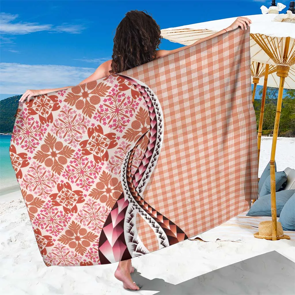 Multicolor Aloha Vintage Floral Print Sarong Tropical Hawaiian Beach Wrap Pareo Wholesale - main view