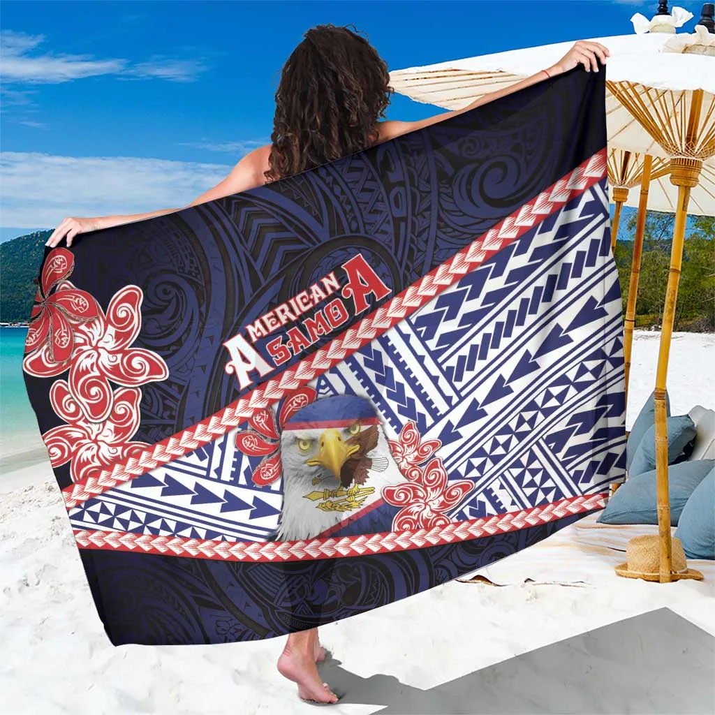 American Samoa Sarong Bald Eagle With Polynesian Pattern - main view