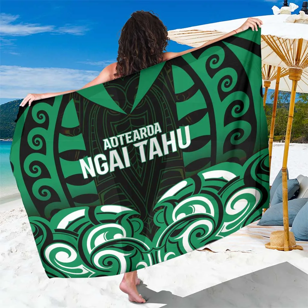 Black Gold Tribal Turtle Hibiscus Print Sarong Polynesian Island Resort Beach Wrap Wholesale Pareo - main view