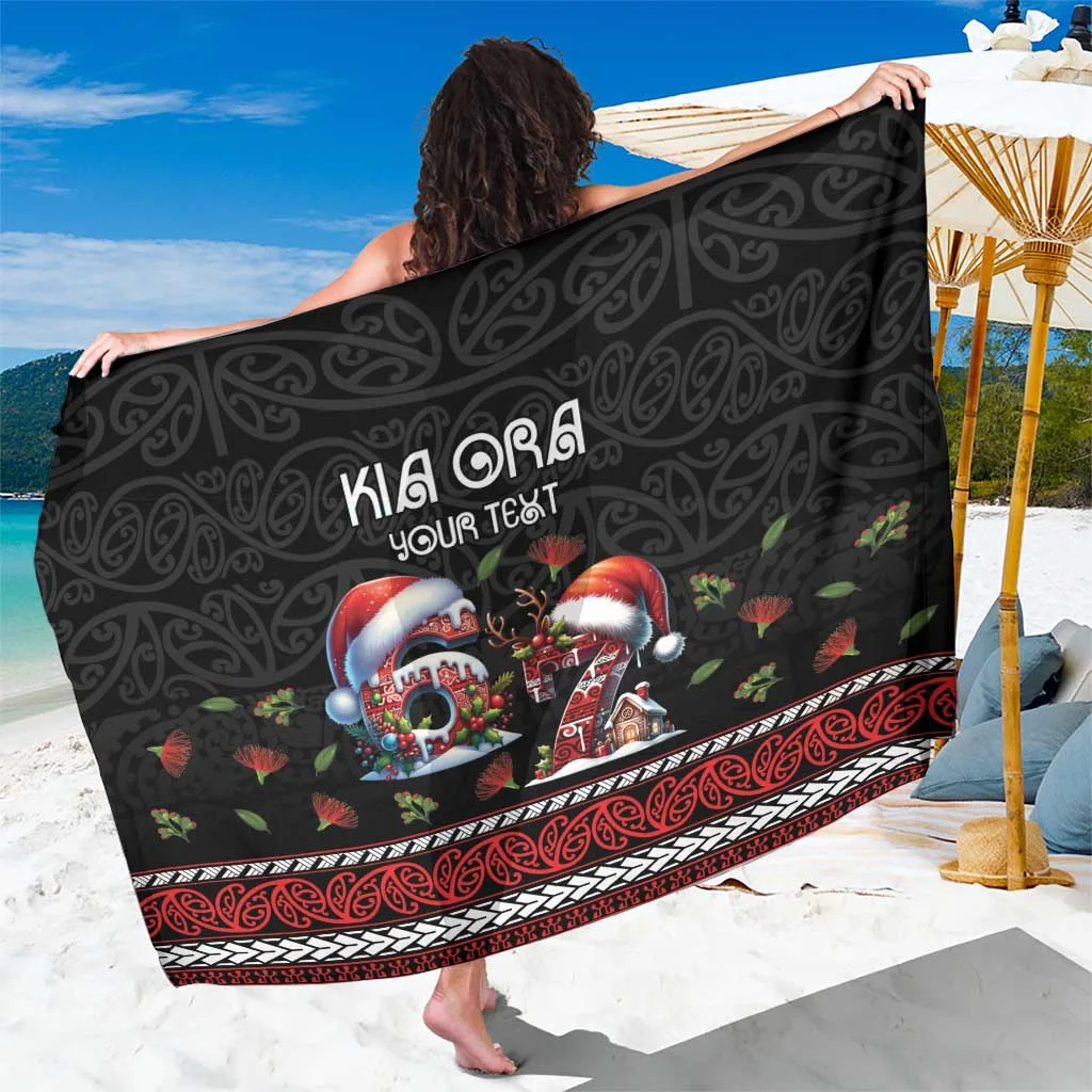 Aotearoa Six Seven Personalized Sarong New Zealand Funny Christmas - main view