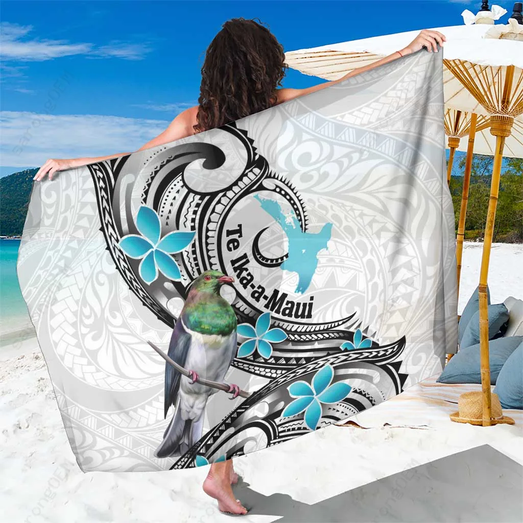 Koru Maori Tribal Palm Print Sarong Polynesian South Pacific Beach Wrap Pareo Wholesale - main view