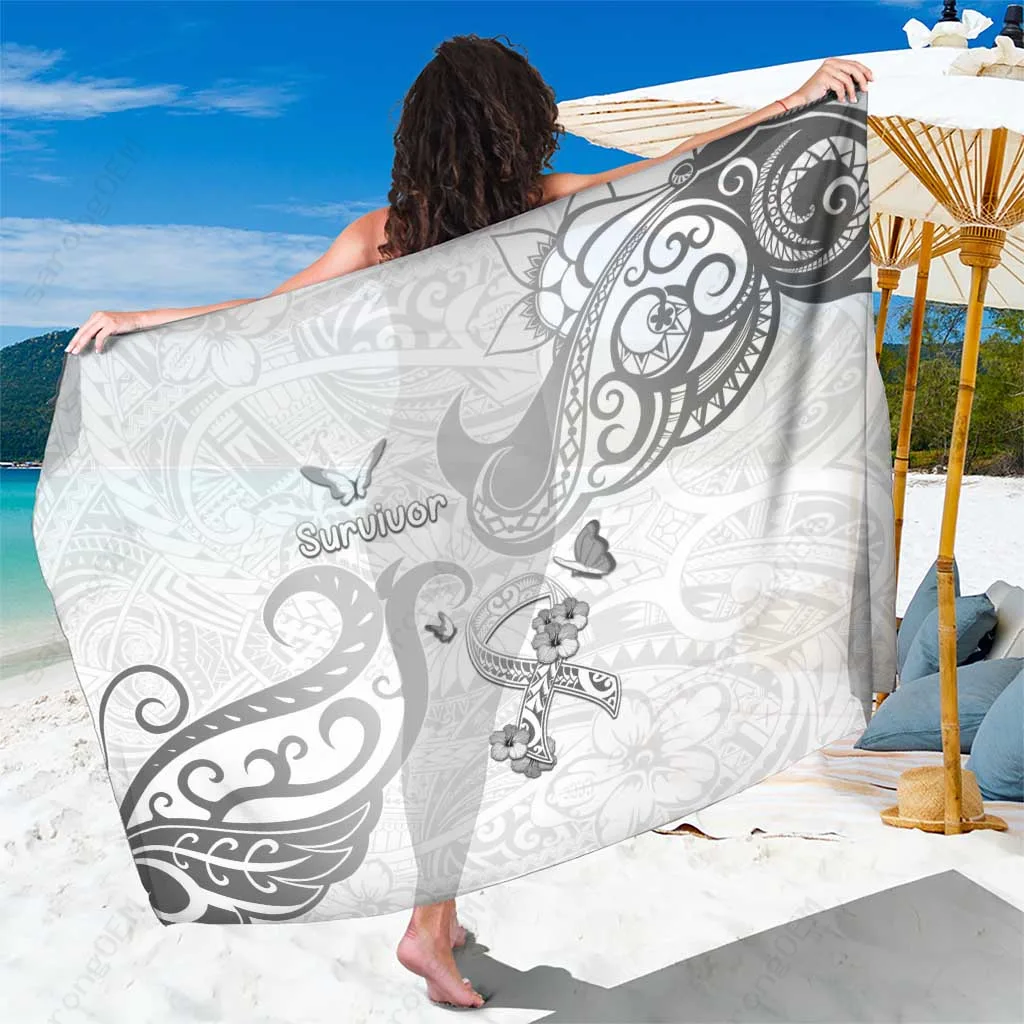 Polynesian Tribal Pattern Sarong Beach Wrap Pareo Tropical Island Cover Up Rayon Wholesale