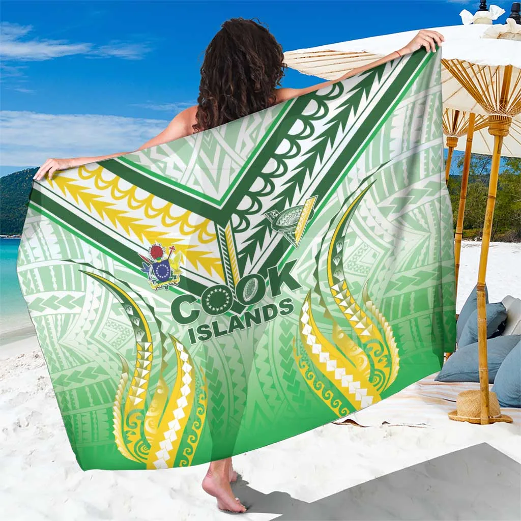 Cook Islands Rugby Sarong Unique Style White Version - main view