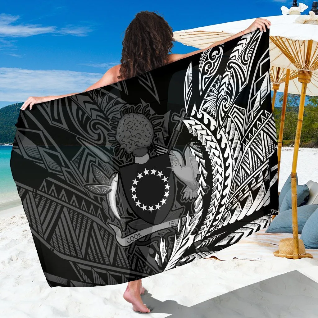 White Wings Style Tropical Floral Print Sarong Polynesian Resort Beach Wrap Wholesale Pareo - main view