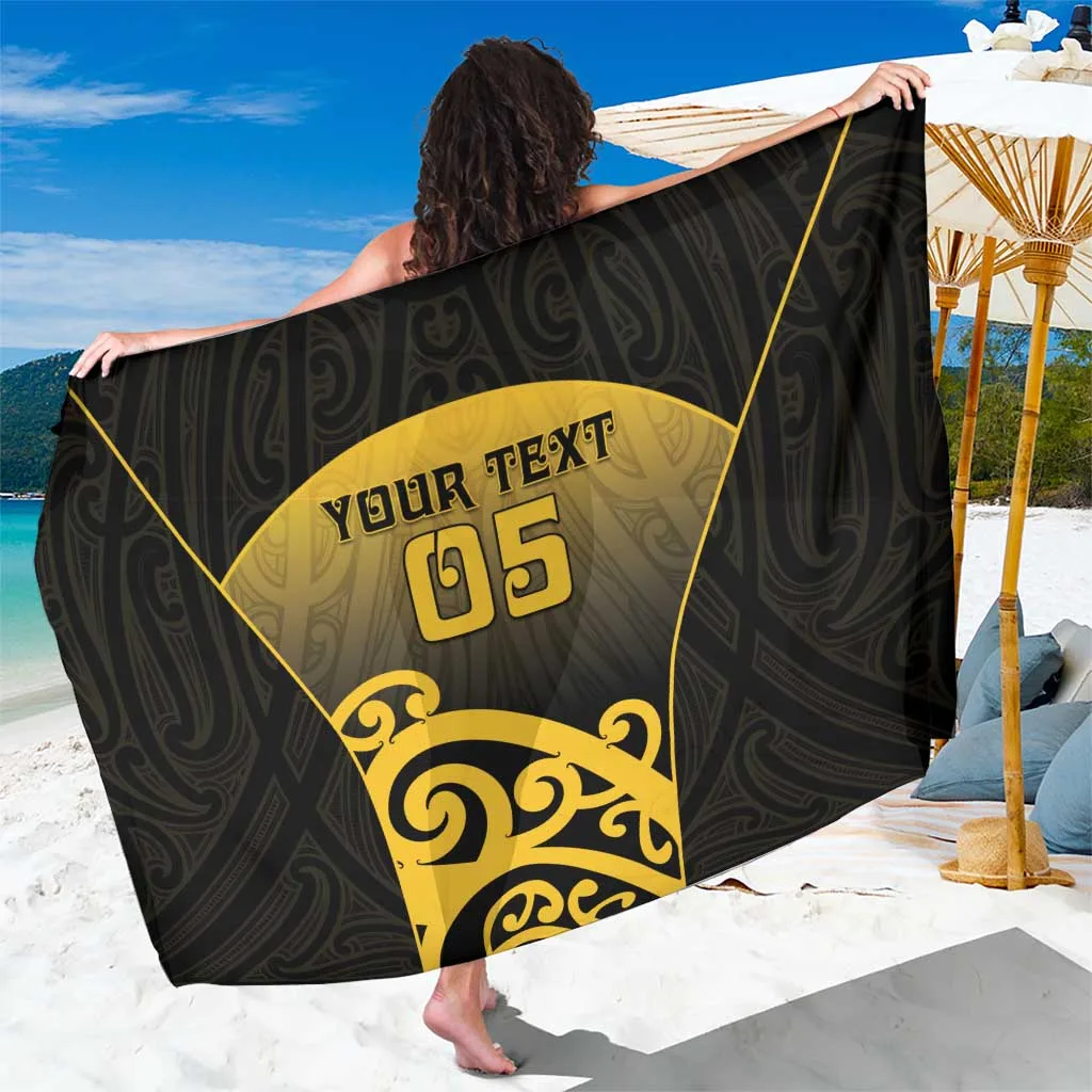 Custom Motueka High School Sarong Maori Koru Pattern - main view