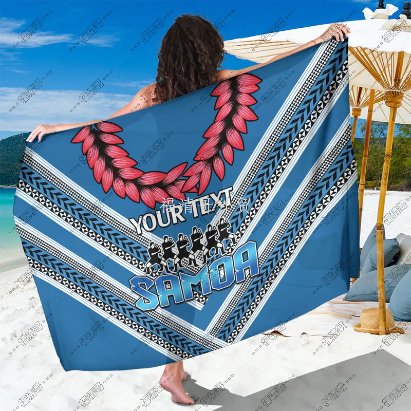 Custom Samoa Ula Fala & Siva Tau Tribal Sarong Pareo Custom Printed Rayon Sarong - Custom Sarong