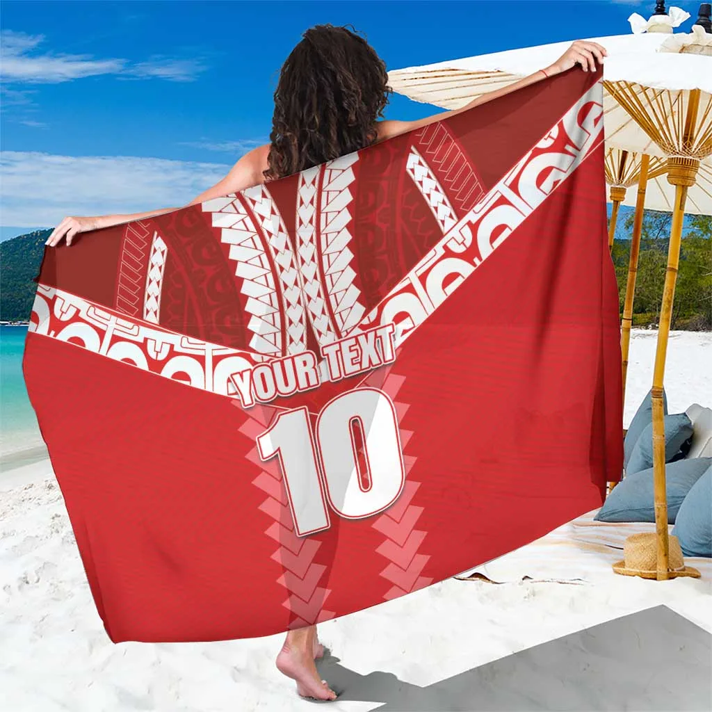 Custom Tahiti Football Polynesian Pattern Sarong - main view