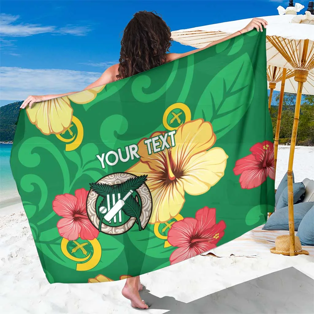 Custom Vanuatu Tropical Flowers Print Sarong Beach Wrap Rayon Pareo Wholesale - main view