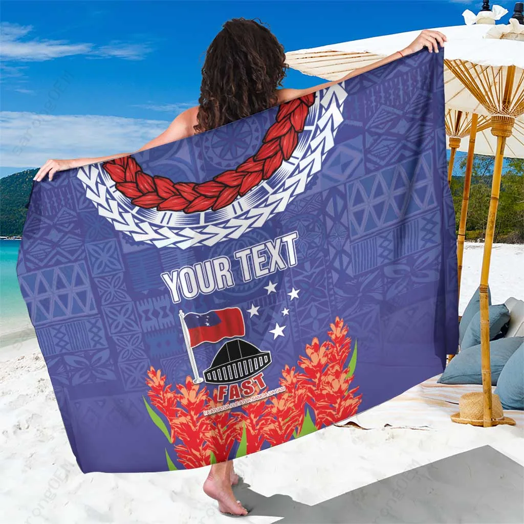 Multicolor Samoa Ula Fala Teuila Polynesian Tapa Print Sarong Beach Wrap Wholesale Pareo - main view