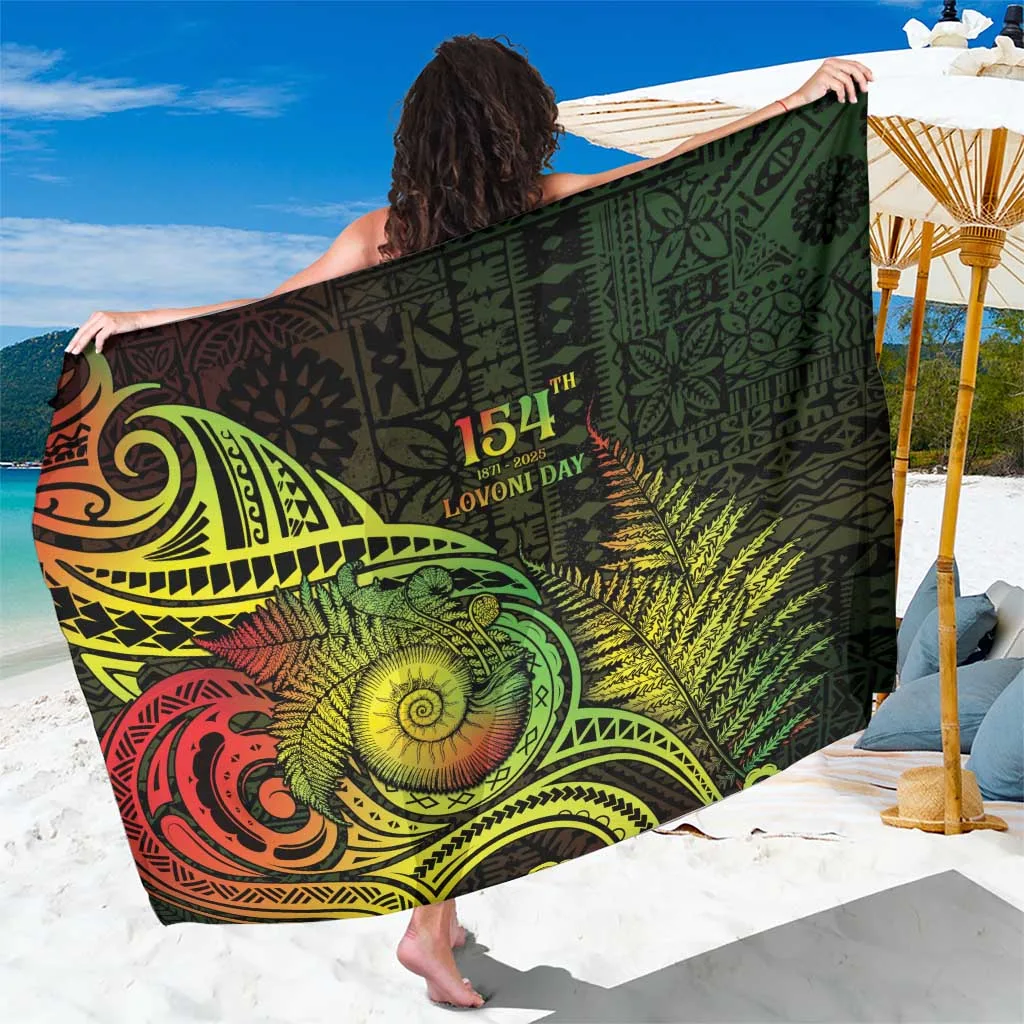 Fiji Lovoni Day Deep Blue Sarong with Traditional Tattoo Mandala Hibiscus Print Island Beach Wrap Skirt Wholesale Pareo - main view