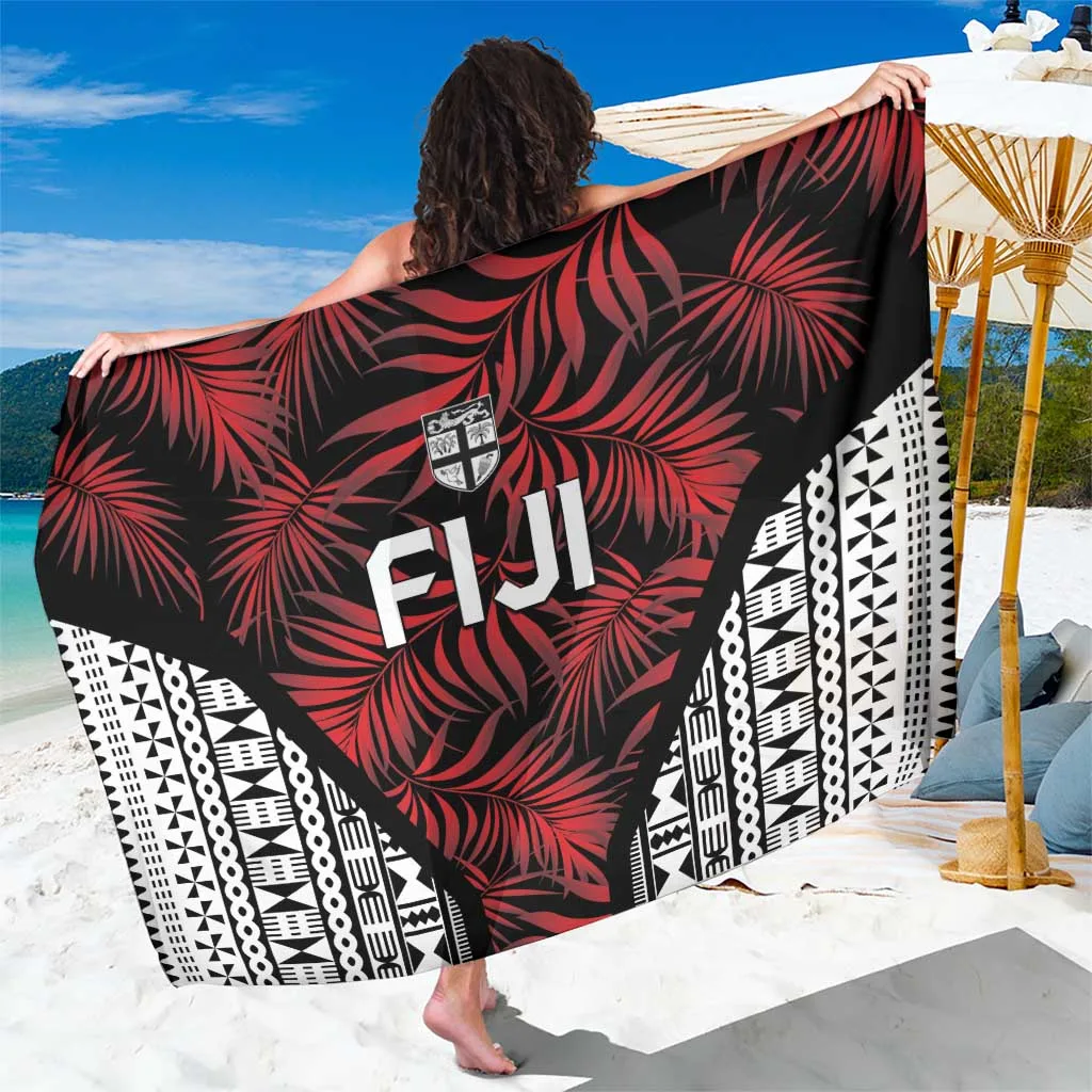 Blue Flying Fijians Rugby Gold Tribal Print Sarong South Pacific Beach Wrap Wholesale Pareo - main view