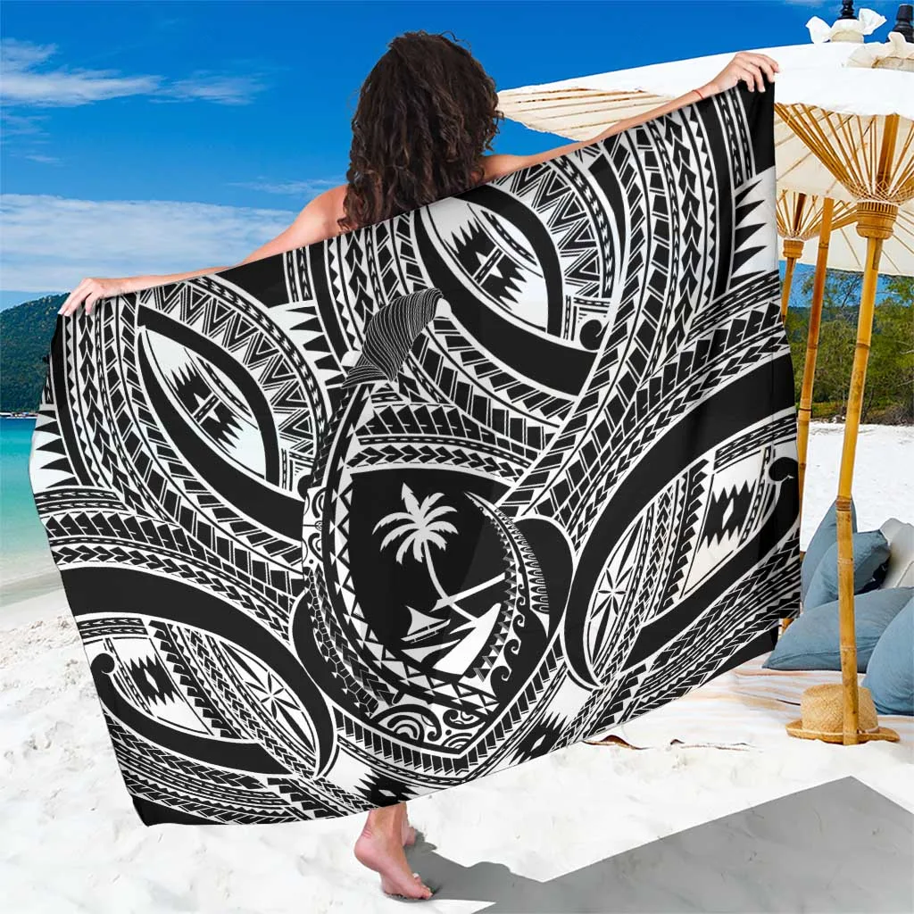 Red Tattoo Turtle Hibiscus Mandala Print Sarong Hawaiian Tropical Beach Wrap Wholesale Pareo - main view