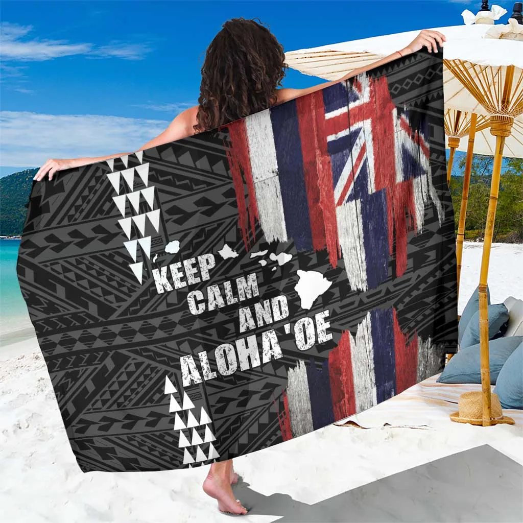 Classic Hawaii 1959 Statehood Day Floral Print Sarong Beach Wrap Rayon Pareo Wholesale - main view