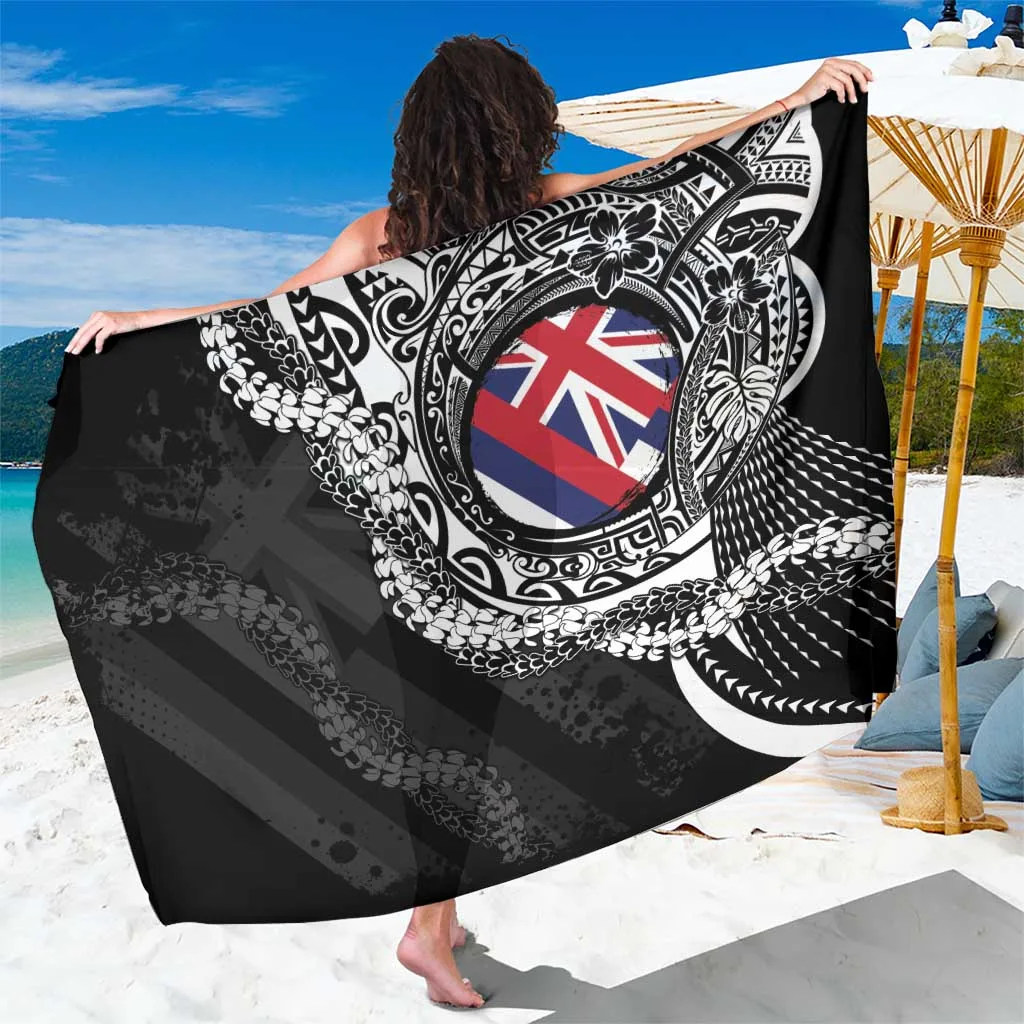 Hawaii Flag Day Sarong Hawaiian Maile Lei - main view