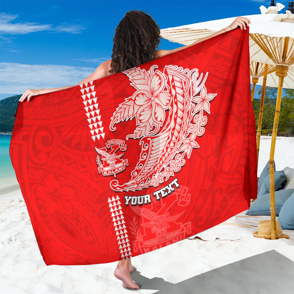 Hawaii Tribal Kakau Pattern Viscose Sarong Beach Wrap Summer Island Resort Pareo Wholesale - main view