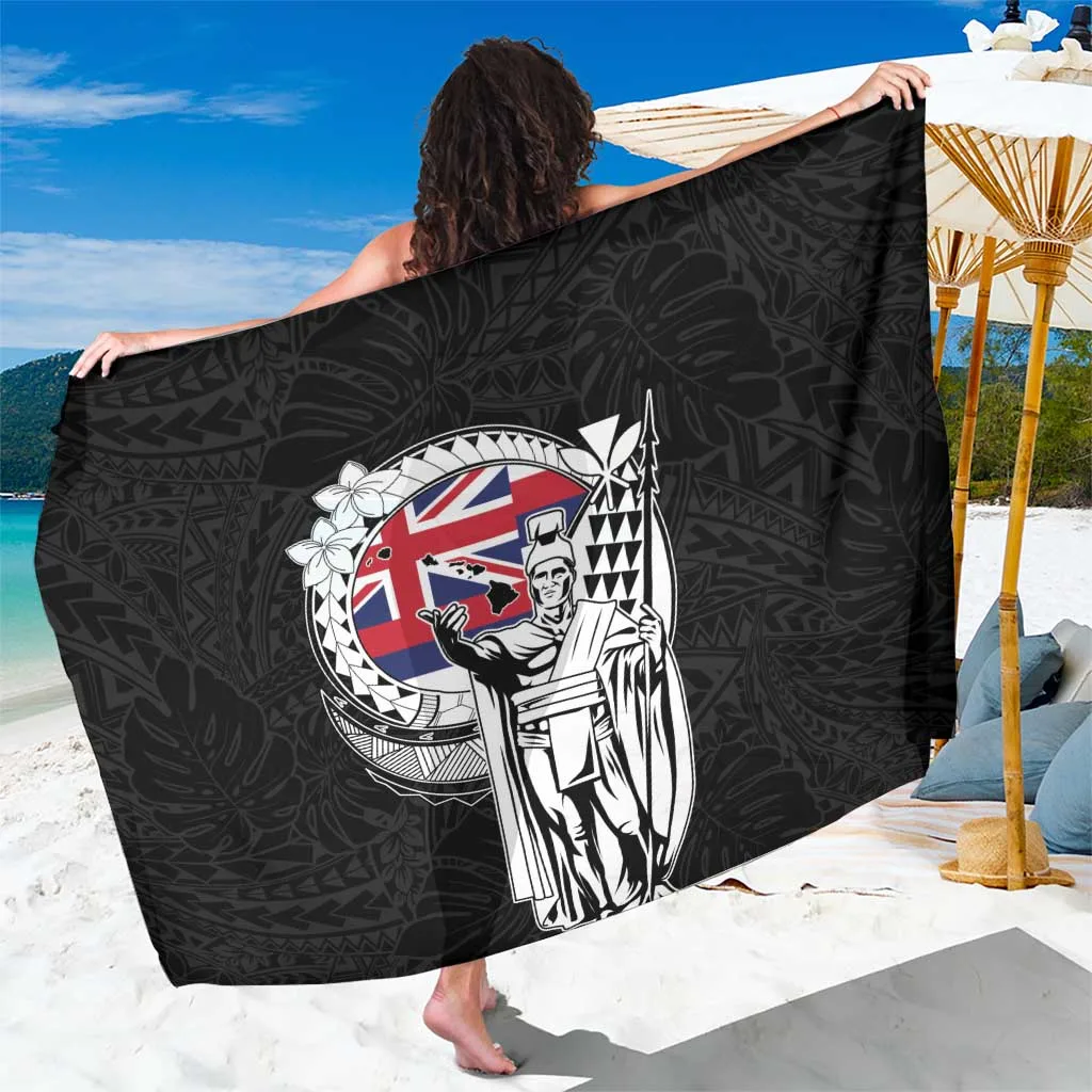 Red Yellow Blue Hawaii King Kamehameha Polynesian Pattern Print Sarong Beach Wrap Resort Hotel Cover Up Wholesale - main view