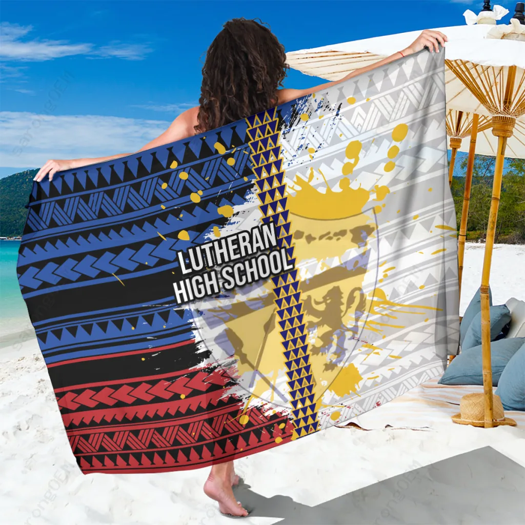 Hawaiian Tropical Print Sarong Polynesian Beach Wrap Cover Up Rayon Pareo Wholesale - main view