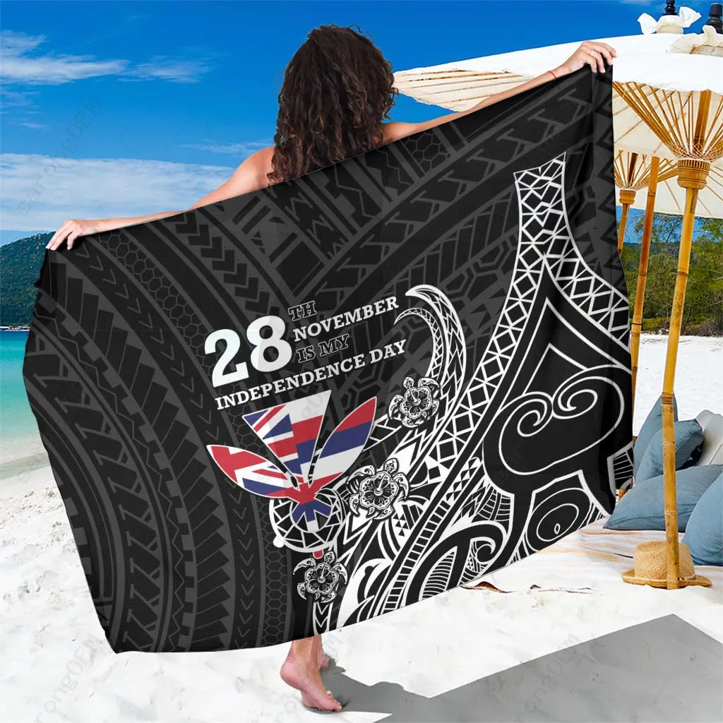 Hawaiian Tropical Floral Print Sarong Beach Wrap Polynesian Island Cover Up Rayon Pareo Wholesale