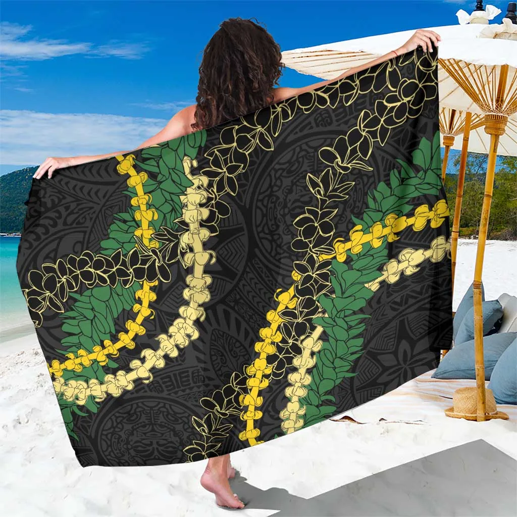 Hawaii Puakenikeni Maile Lei Sarong Obsidian Black - related