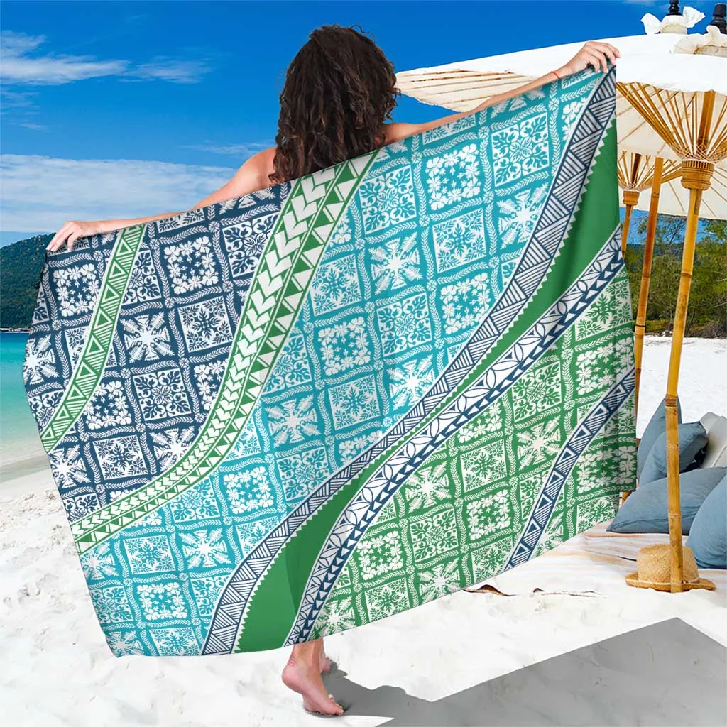 Hawaiian Quilt Pattern Sarong Fresh Color Mixed - main view