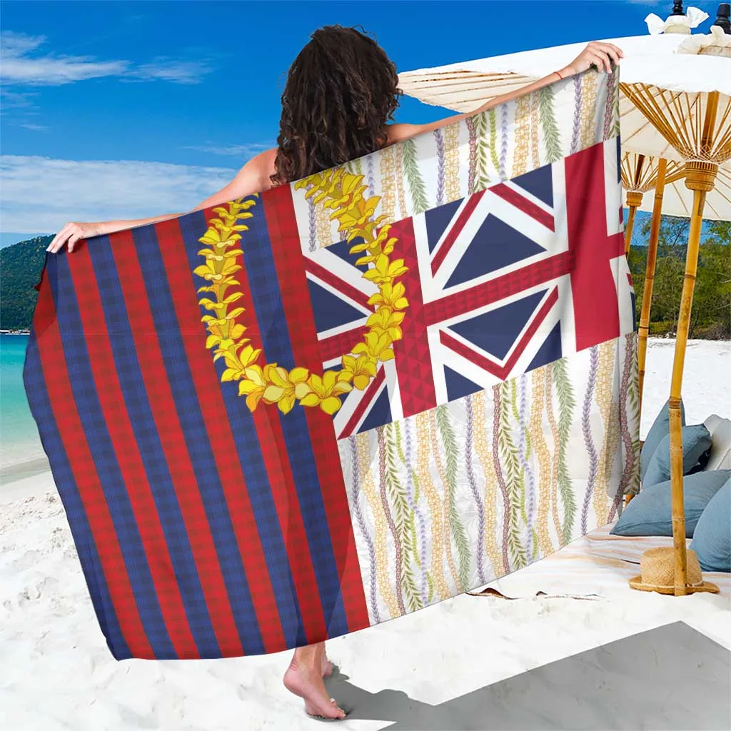 Hawaiian Tropical Plants Lei Sarong National Flag Style - main view