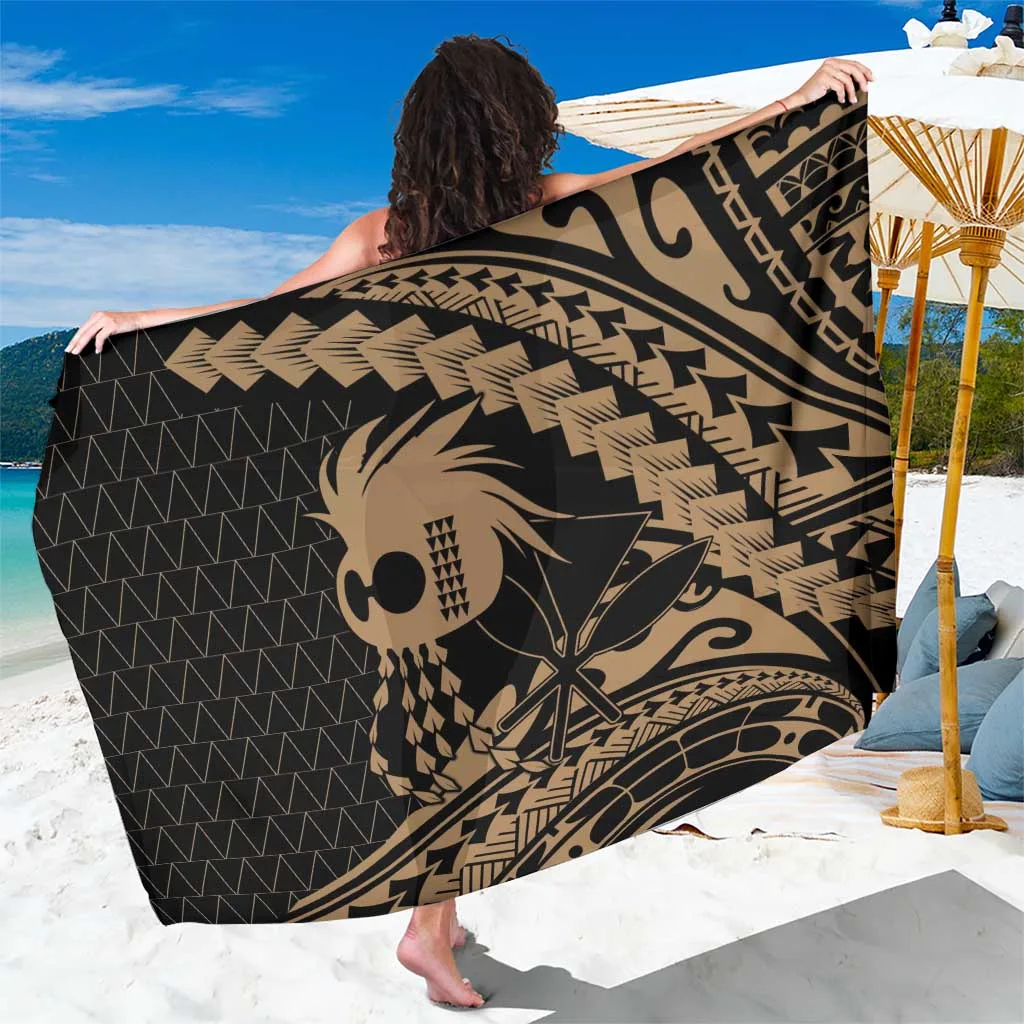 Ikaika Hawaiian Mythic Koa Tribal Warrior Sarong - main view