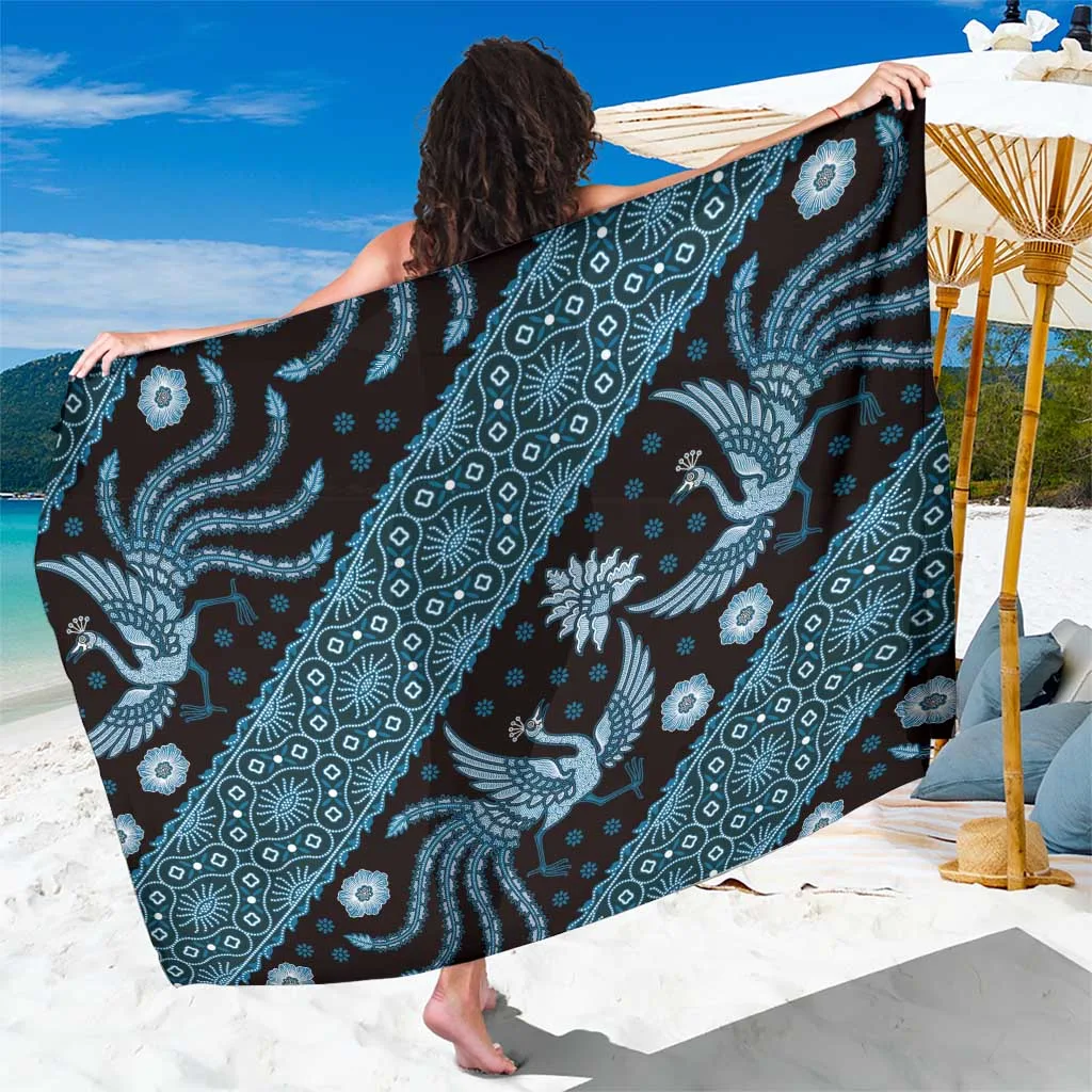 Indonesia Batik Pattern Sarong Blue Version - main view