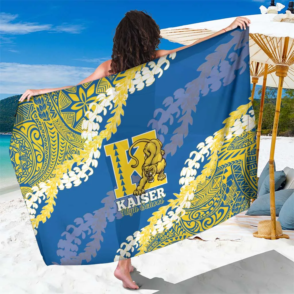 Yellow Hibiscus Plumeria Palm Print Sarong Hawaiian Tropical Beach Wrap Wholesale Pareo - main view