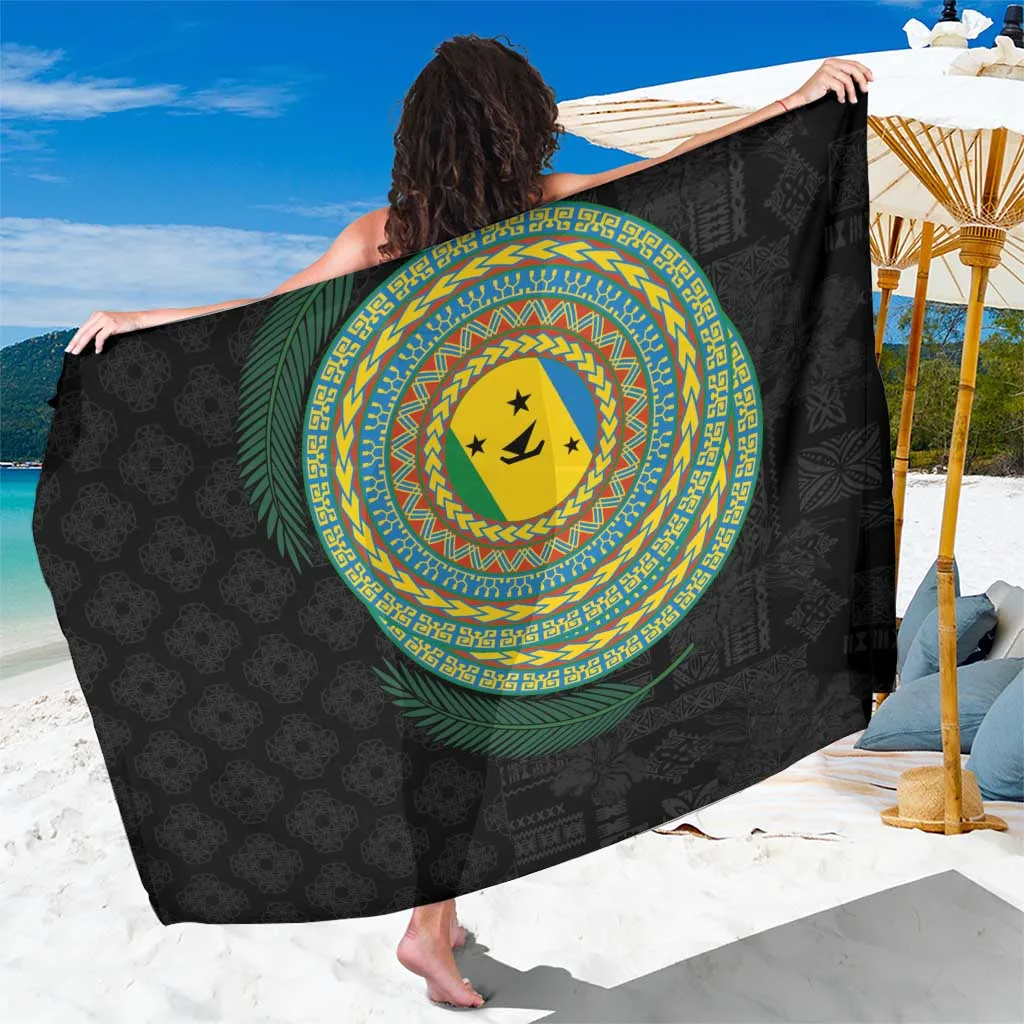 Malampa Tribal Tattoo With Namele Leaves Sarong - main view