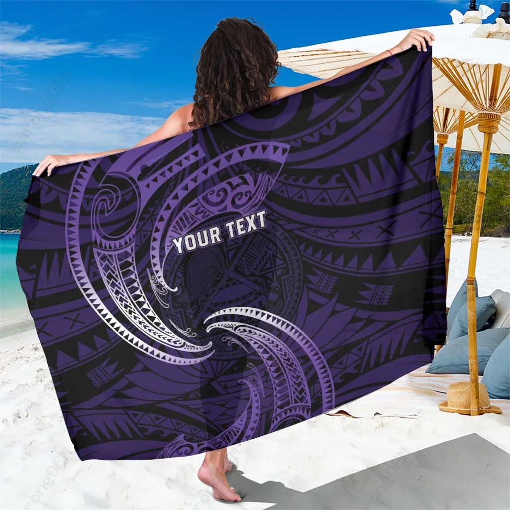 Samoa Wave Polynesian Tribal Print Sarong Beach Wrap Pareo Tropical Resort Cover Up Wholesale