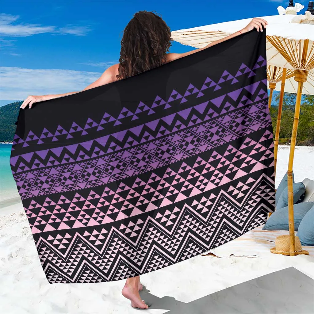 Maori Niho Taniwha Te Wheiao Sarong Waiporoporo - main view