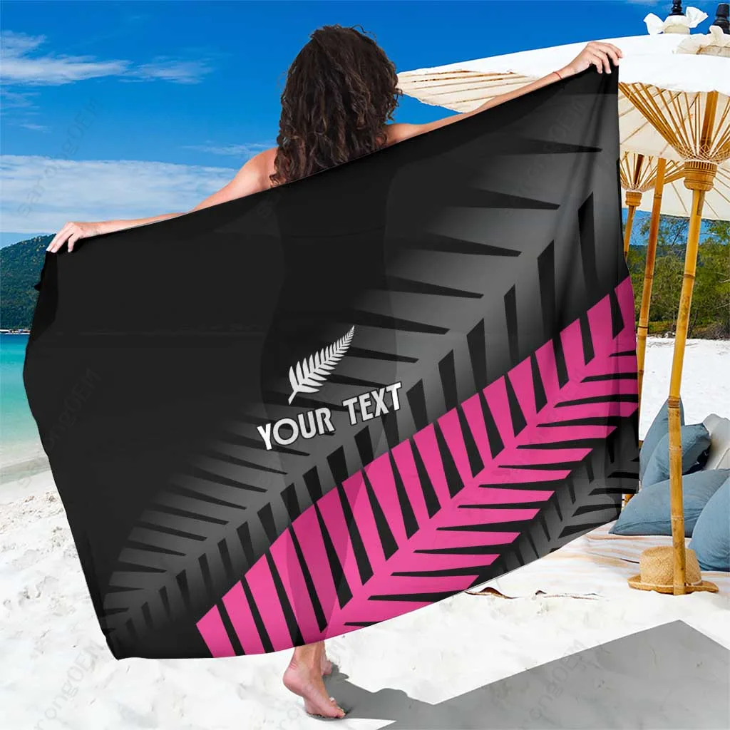 New Zealand Silver Fern Rugby Custom Sarong 2025 All Black Go Champions