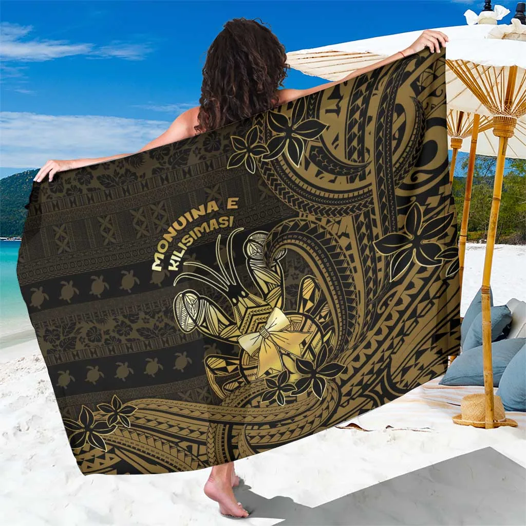 Niue Christmas Tribal Waves Crab Print Sarong South Pacific Tropical Beach Wrap Wholesale Pareo - main view