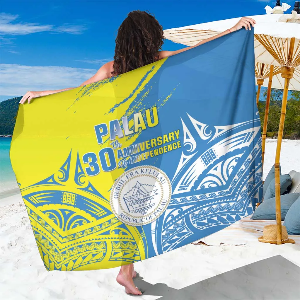 Navy Gold Turtle Hibiscus Print Sarong South Pacific Tropical Beach Wrap Wholesale Pareo - main view
