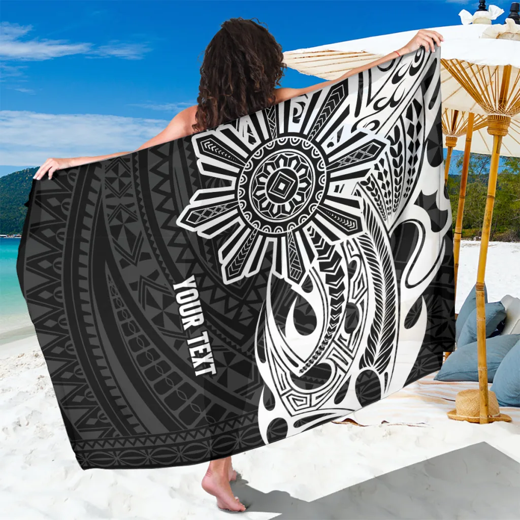 Tribal Sun Print Viscose Sarong South Pacific Tropical Beach Wrap Wholesale Pareo - main view
