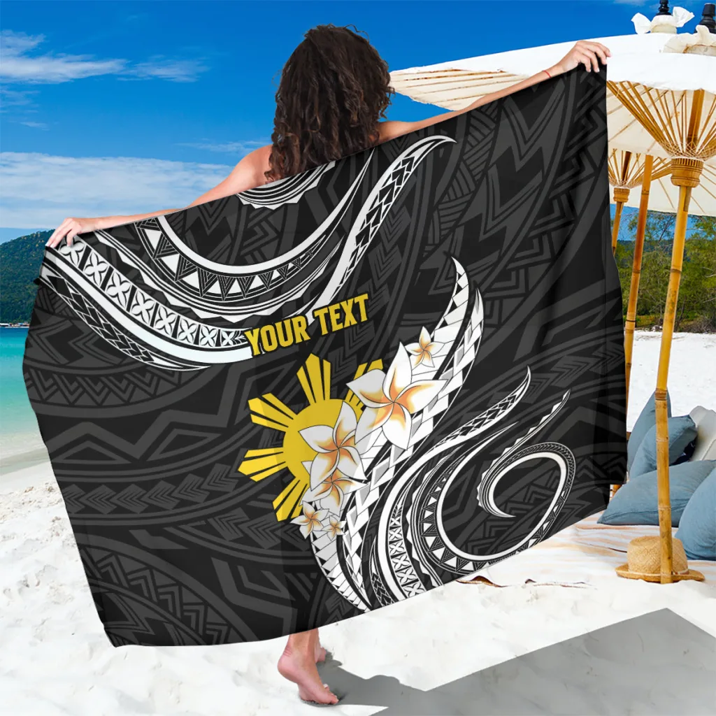Personalised Philippines Tribal Sarong Mix Plumeria - main view