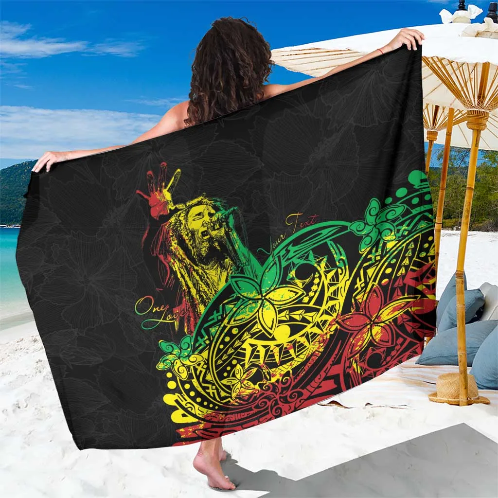 Multicolor Polynesian Tribal Hibiscus Plumeria Print Sarong Beach Wrap Summer Island Resort Pareo Wholesale - main view