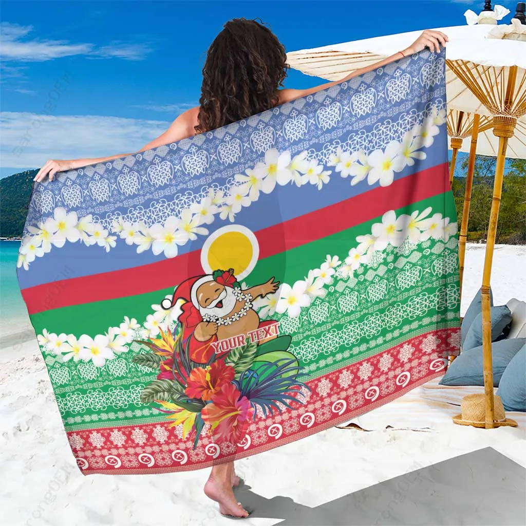 Cream Sand Art Noel Sarong South Pacific Beach Wrap Custom Pareo - related