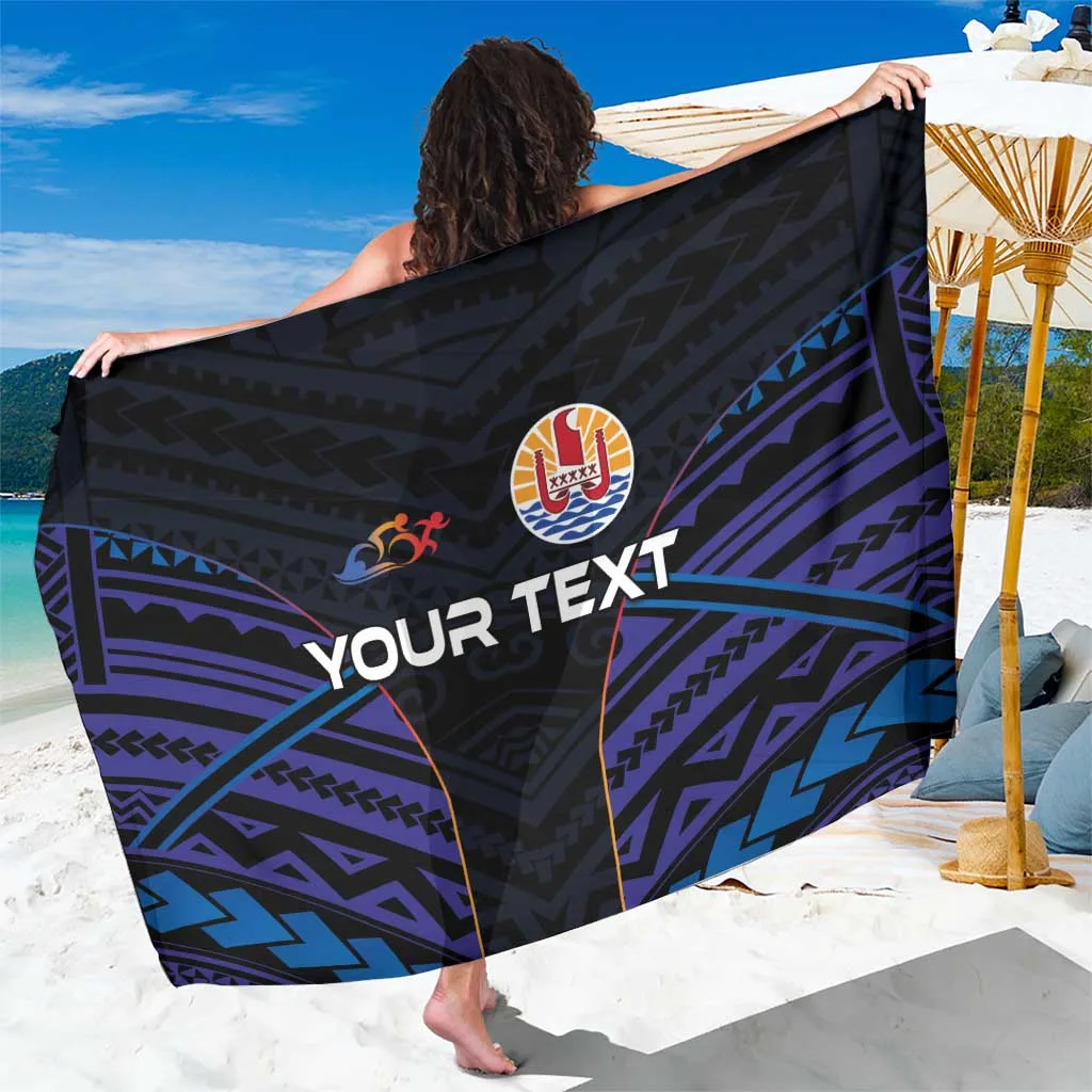 Multicolor Polynesian Tribal Turtle Hibiscus Print Sarong Beach Wrap South Pacific Resort Pareo Cover Up Wholesale - main view